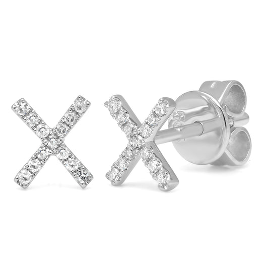 Diamond X Studs | Harrisons Collection