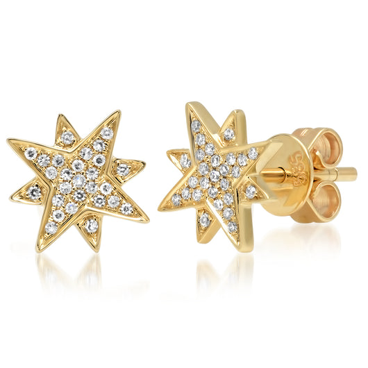 Diamond Sunshine Studs | Harrisons Collection