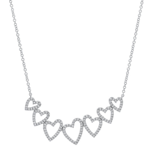 Multi Heart Necklace | Harrisons Collection