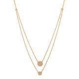 Double Disc Necklace | Harrisons Collection