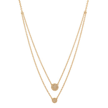 Double Disc Necklace | Harrisons Collection