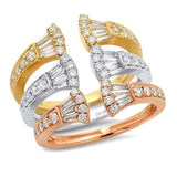 Baguette Diamond Fan Ring | Harrisons Collection