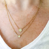 Double Disc Necklace | Harrisons Collection