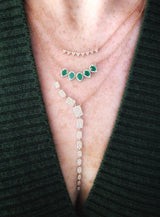 Diamond Mini Multi Triangle Necklace | Harrisons Collection