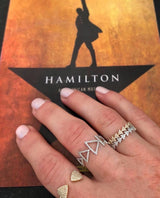 Double Diamond Triangle Ring | Harrisons Collection
