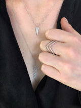 Triple Chevron Diamond Ring | Harrisons Collection
