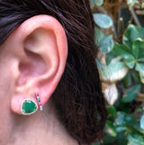 Long Multi Stone Bar Stud Earring | Harrisons Collection