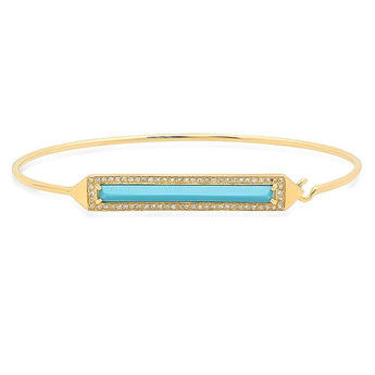 Turquoise and Diamond Cuff | Harrisons Collection